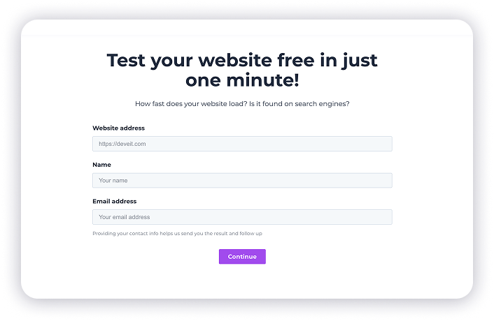 Get your SEO report