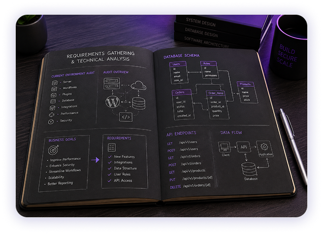 Requirements gathering and technical analysis