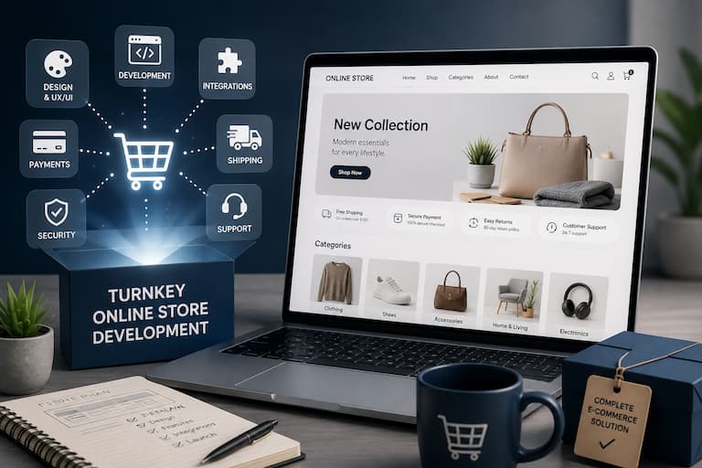 Turnkey online store development