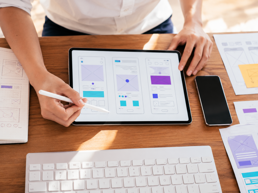UX research and wireframe creation